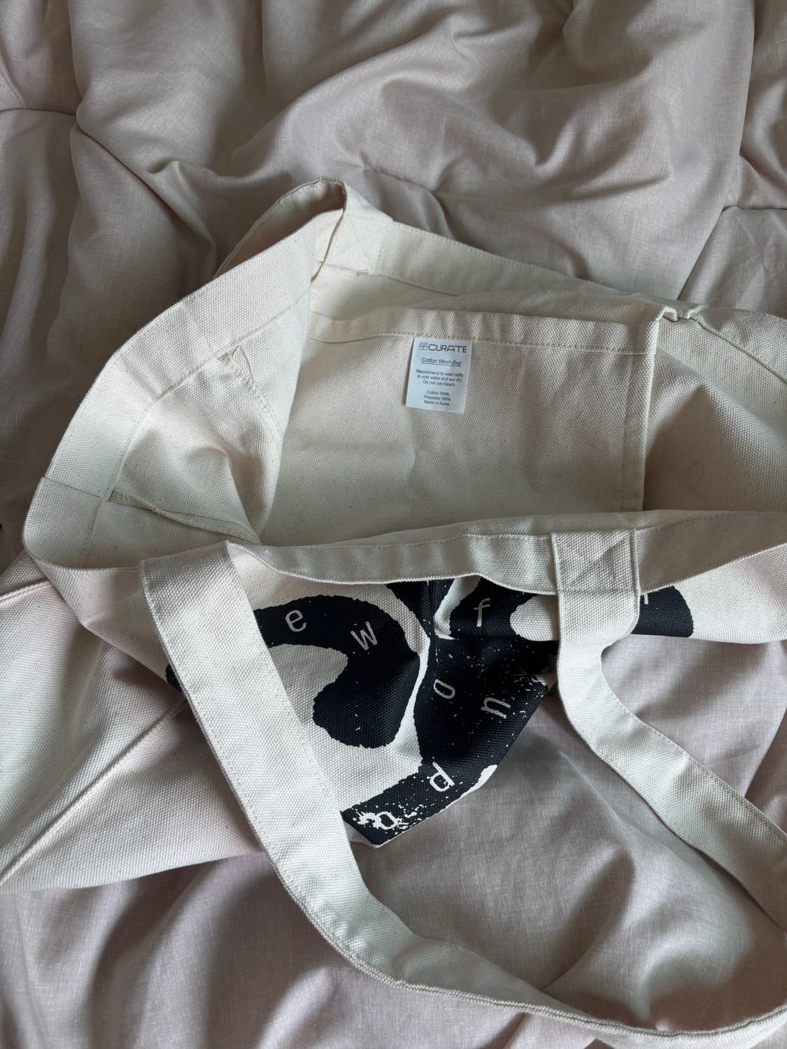 88 curate (on canvas) 오가닉 코튼백 상품이미지3