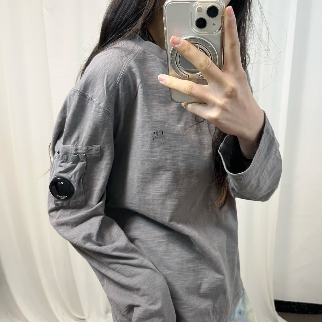 C.P. Company Grey Long Sleeve Top 상품이미지3