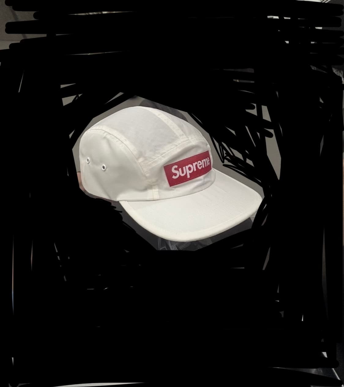 슈프림 왁스드 립스탑 캠프캡 화이트 상품이미지2