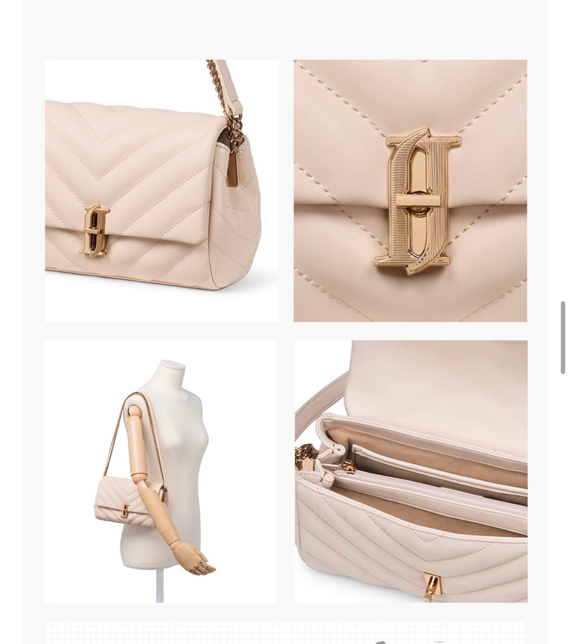 제이에스티나 퀼팅 크로스백 상품이미지2