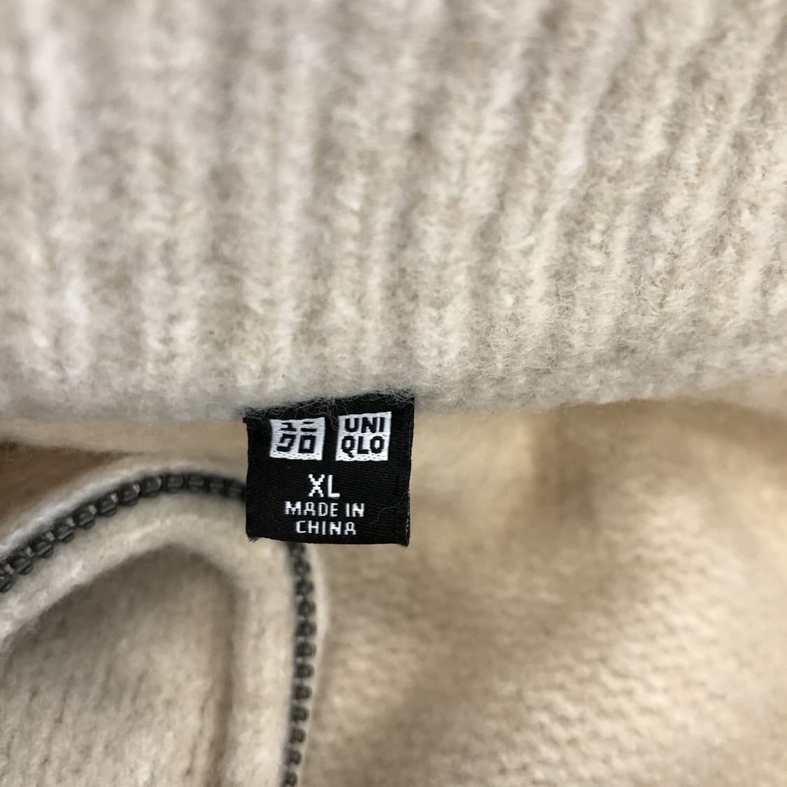유니클로 (새상품) 울 하프집업니트 XL 상품이미지5