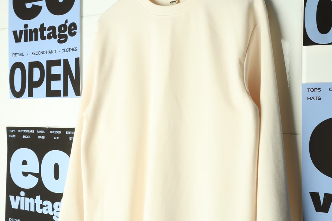 (M-L) 이에스엔 긴팔티셔츠 아이보리 레이어드-H31919 상품이미지5