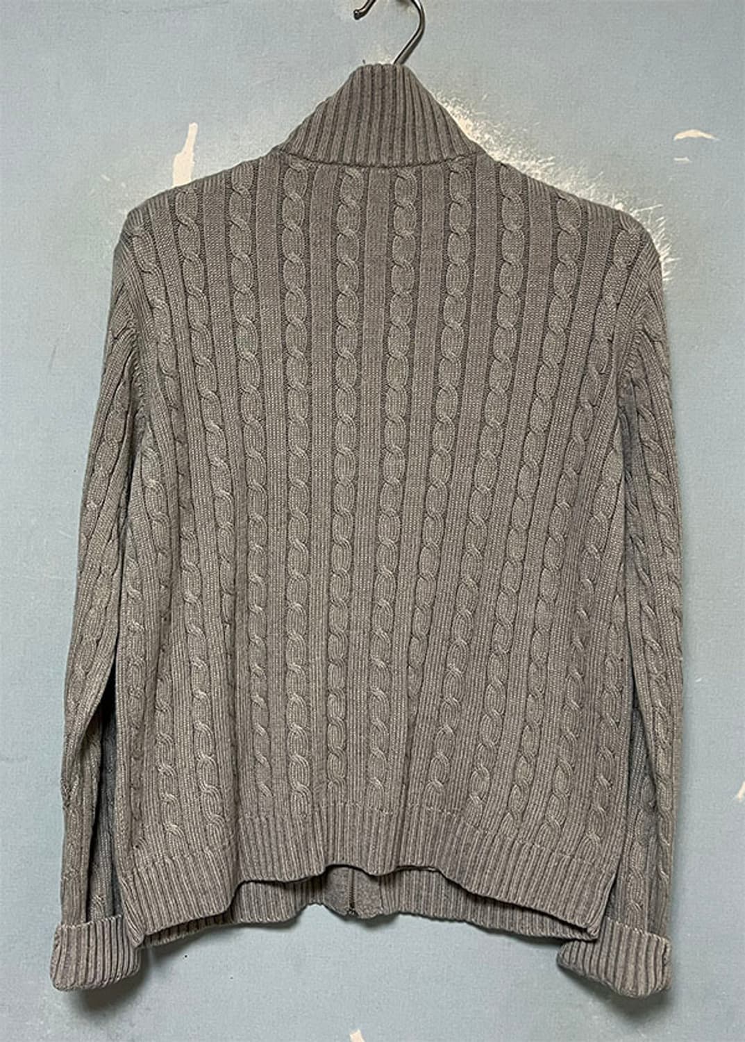 로렌 랄프로렌 비스코스 여자 꽈배기 니트집업 가디건 춘추 S 90 55 상품이미지2