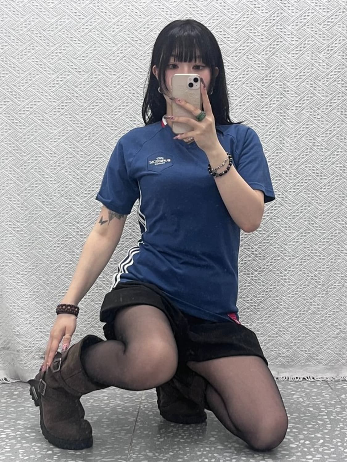 아디다스 올드스쿨 레트로 슬림핏 삼선 반팔티 M C11938 상품이미지1