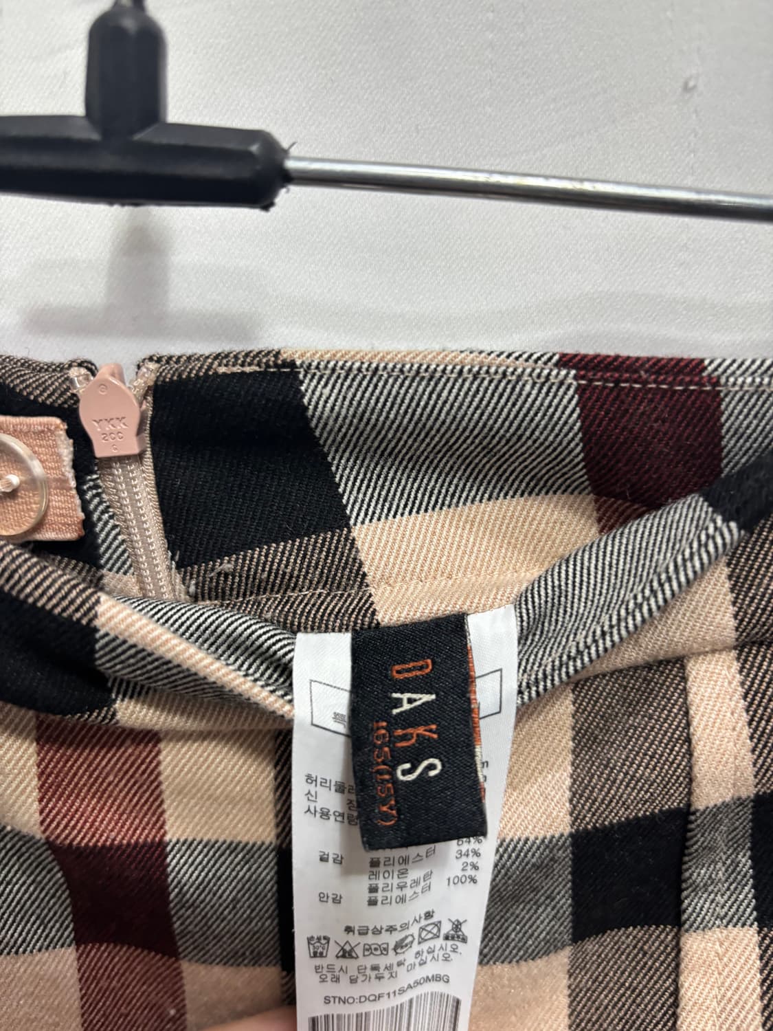 닥스키즈(DAKS KIDS)하우스체크 플리츠 스커트 15Y 상품이미지2