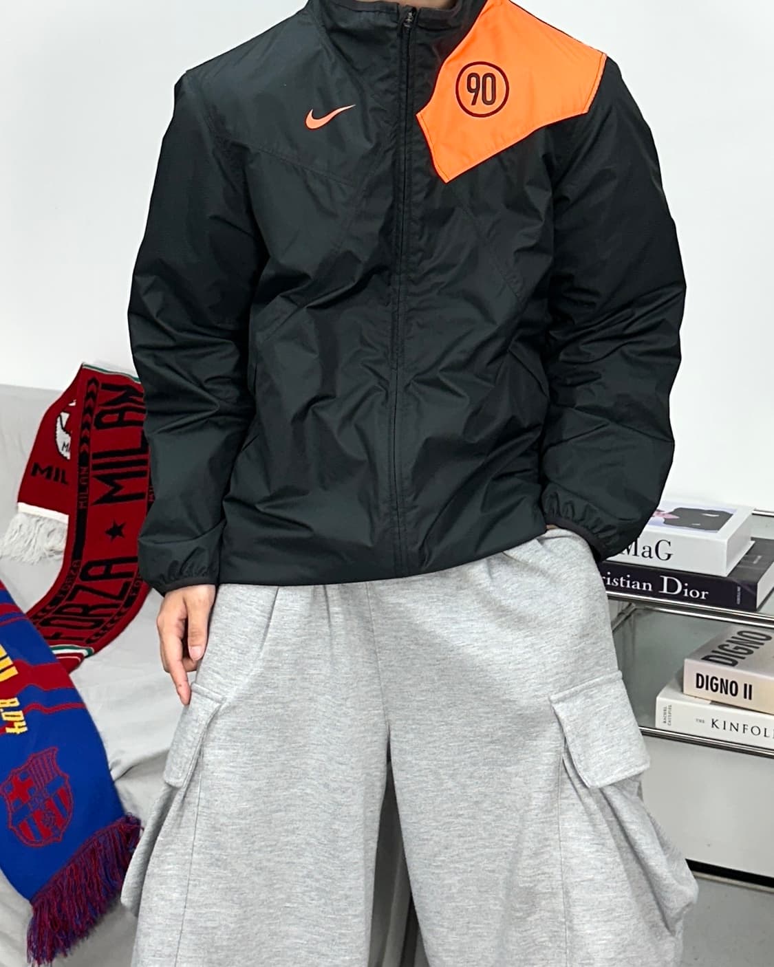 나이키 블랙 토탈 90 바람막이 M 상품이미지2