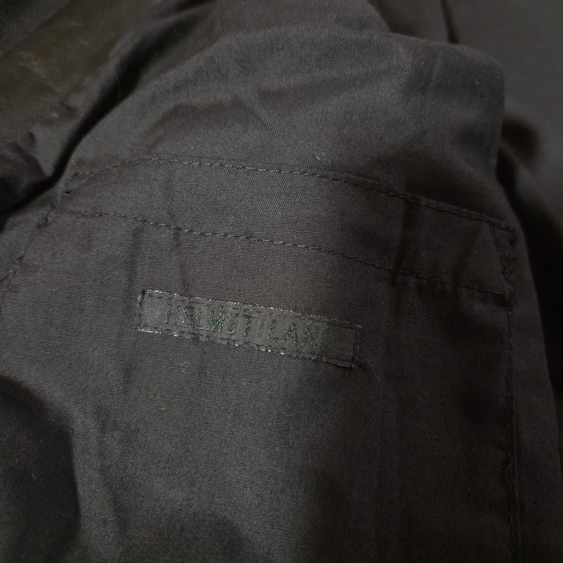 헬무트랭 아카이브 아시메트릭 바이커 램스킨 레더 크롭 자켓 44-55 상품이미지8