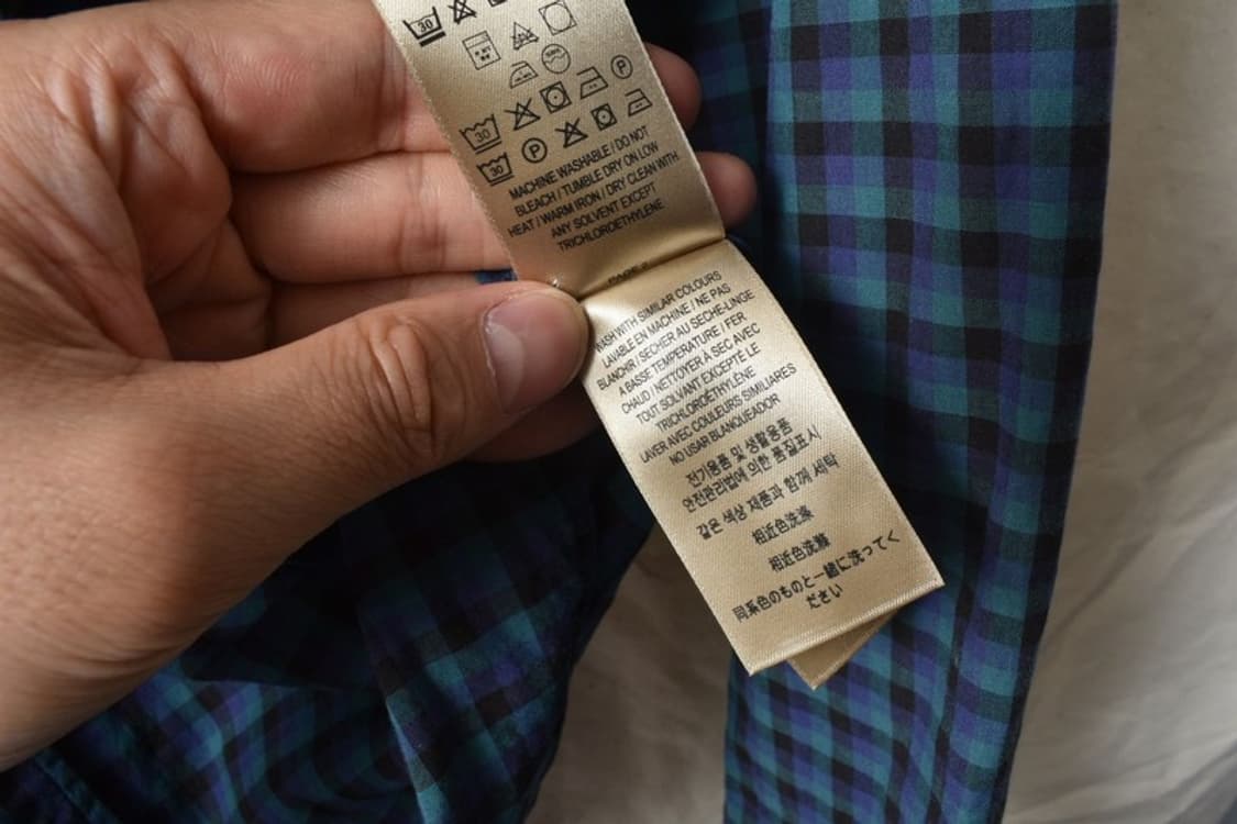 버버리 체크 셔츠 L M0387 상품이미지7