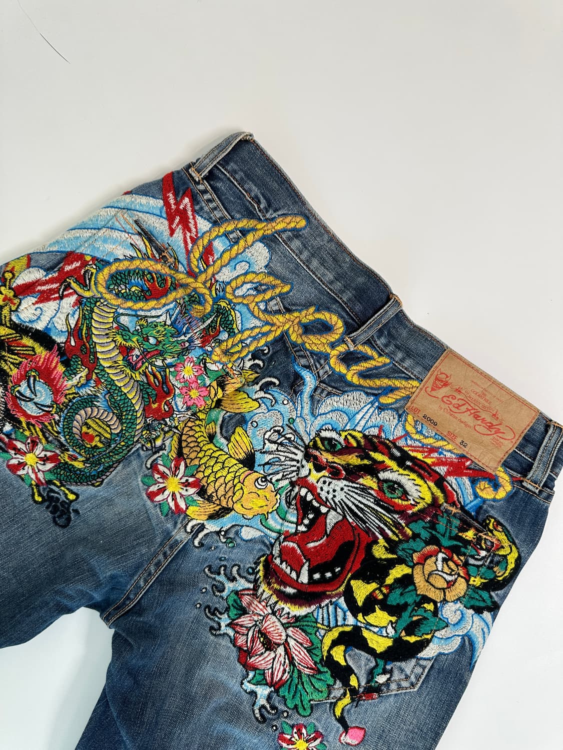 Y2K 에드하디 by Christian Audigier Japan 데님  상품이미지1