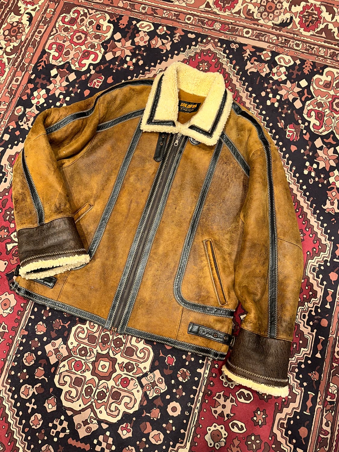 ( XL ) B3무스탕 레더자켓 워크웨어 아메카지 빈티지무스탕 무스탕 상품이미지6