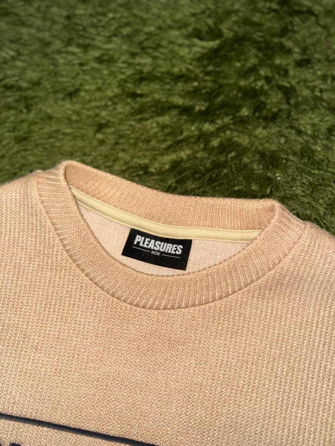 [M] Pleasures 플레져스 프레스노 크랙 로고 릴렉스핏 니트 상품이미지3