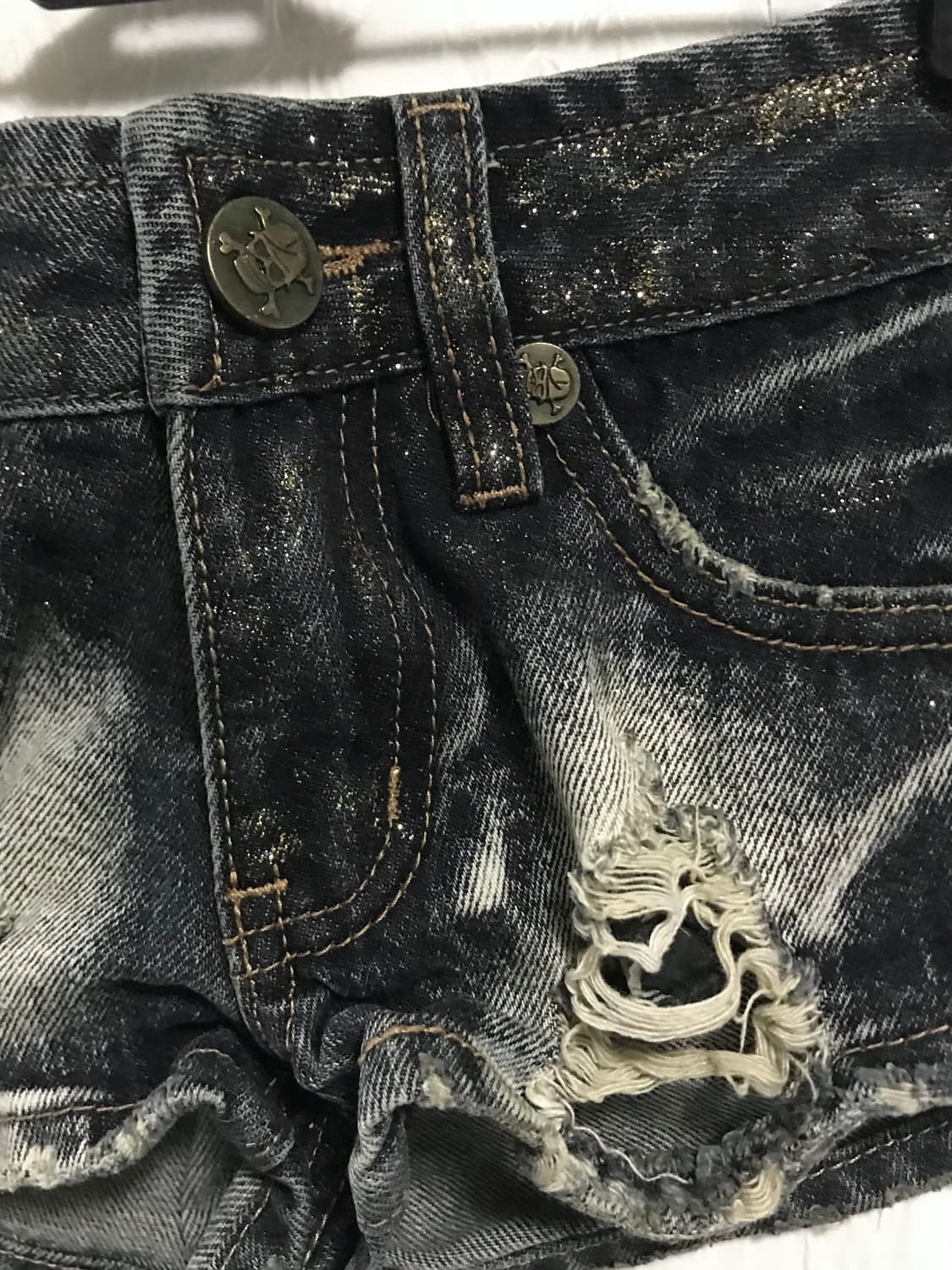 빈티지 갸루 d.i.a깔 글리터 링 숏팬츠 반바지 상품이미지4