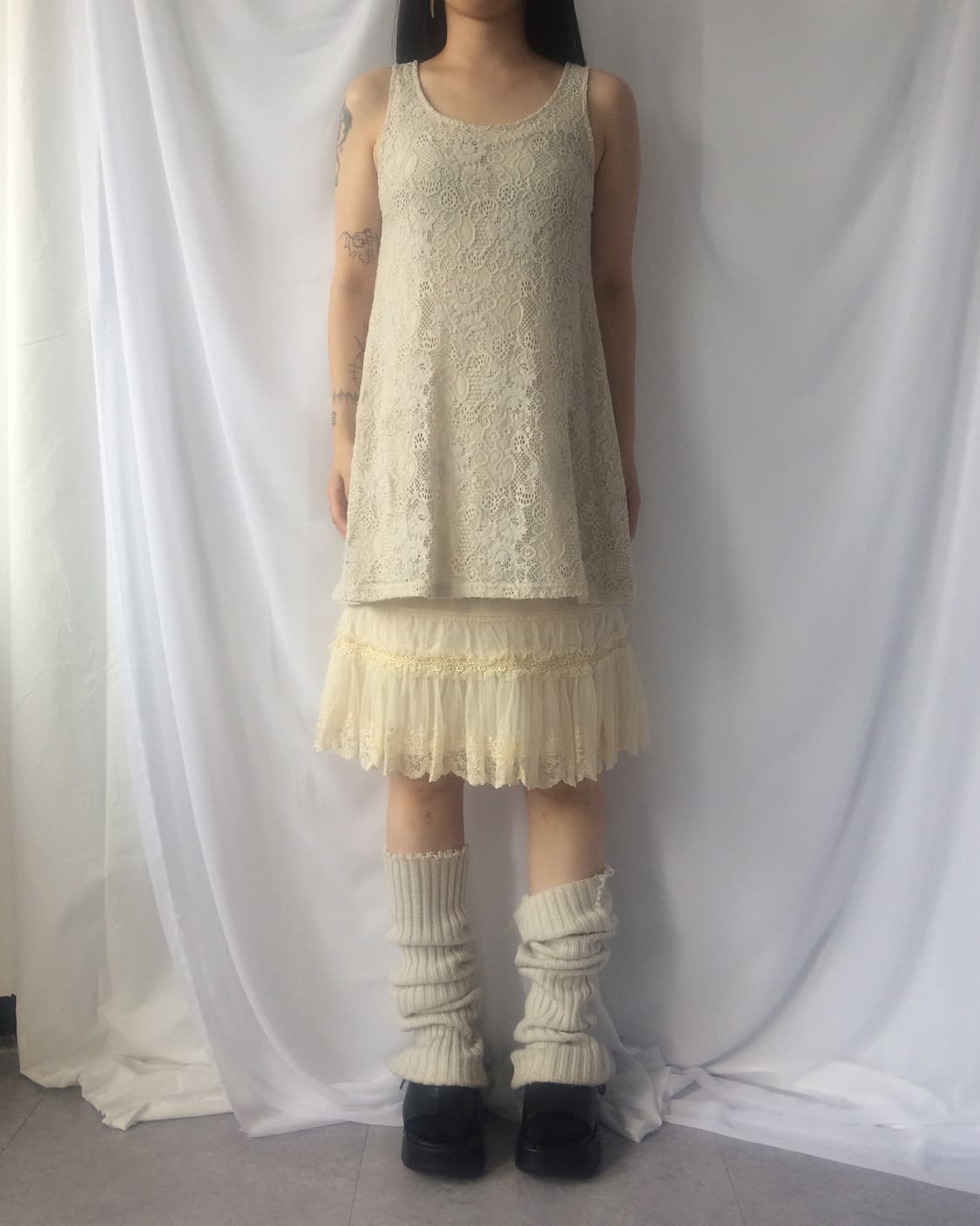 Pattern point crochet sleeveless 상품이미지6