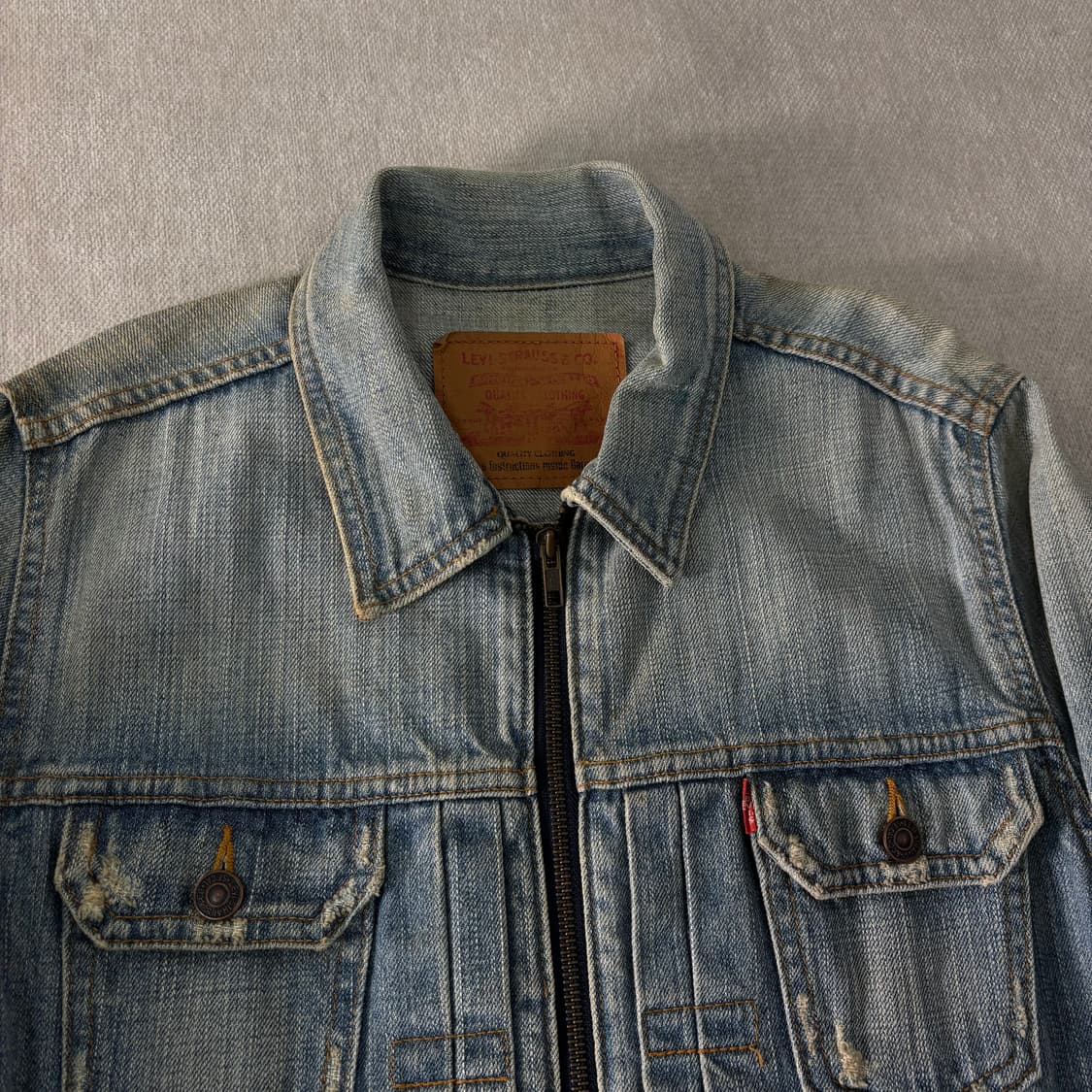 95 리바이스 00s 일본판 워시드 데님 자켓 상품이미지2