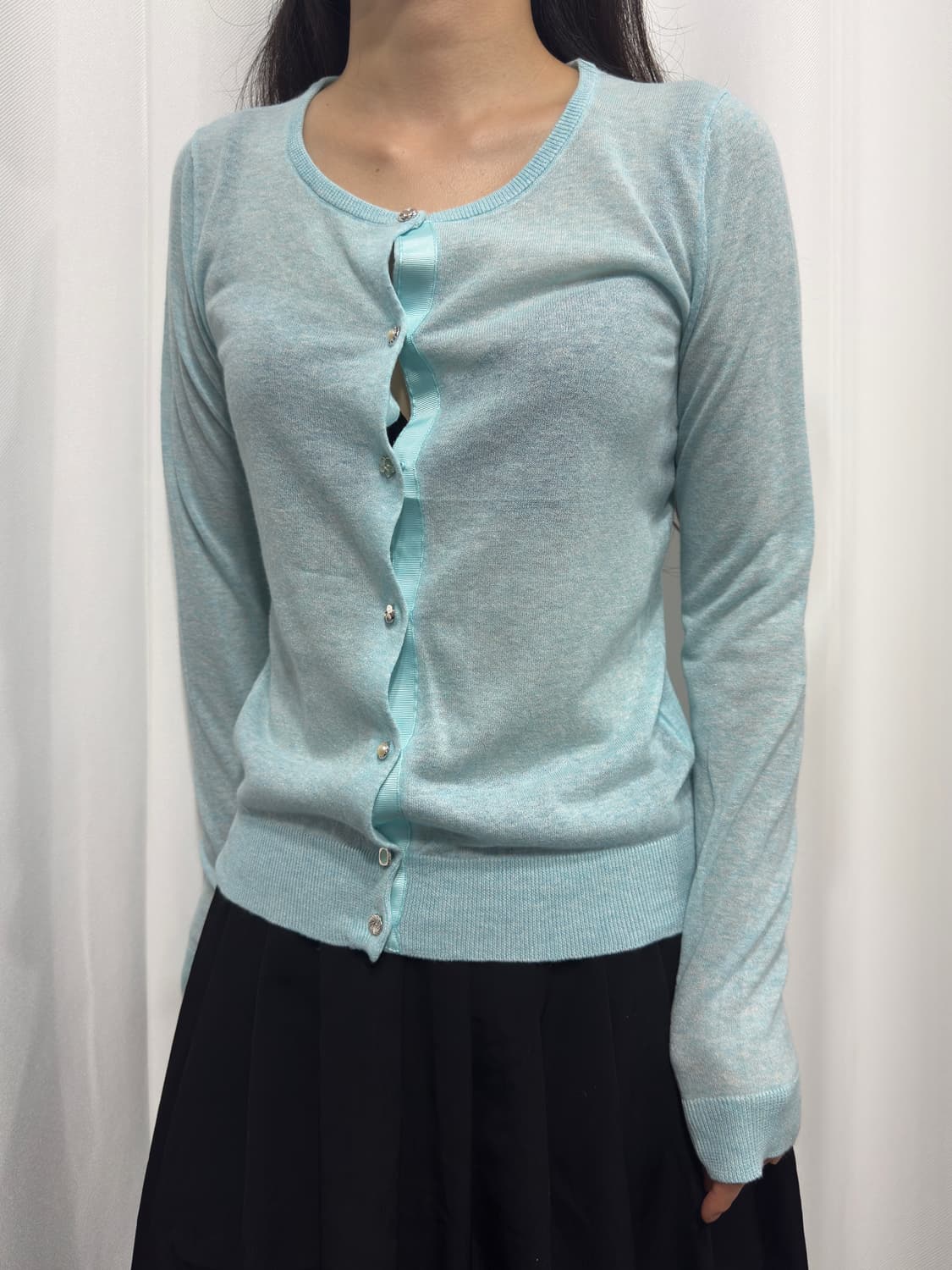 soft blue cardigan 상품이미지3