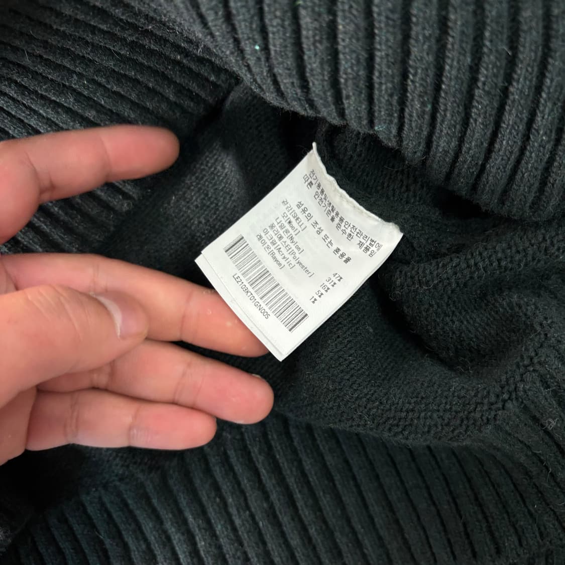 100 LEE 리 울 빅로고 니트 상품이미지4