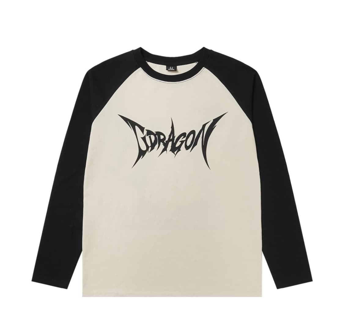 지드래곤 위버멘쉬 래글런 롱슬리브 티셔츠 (새상품) 상품이미지1
