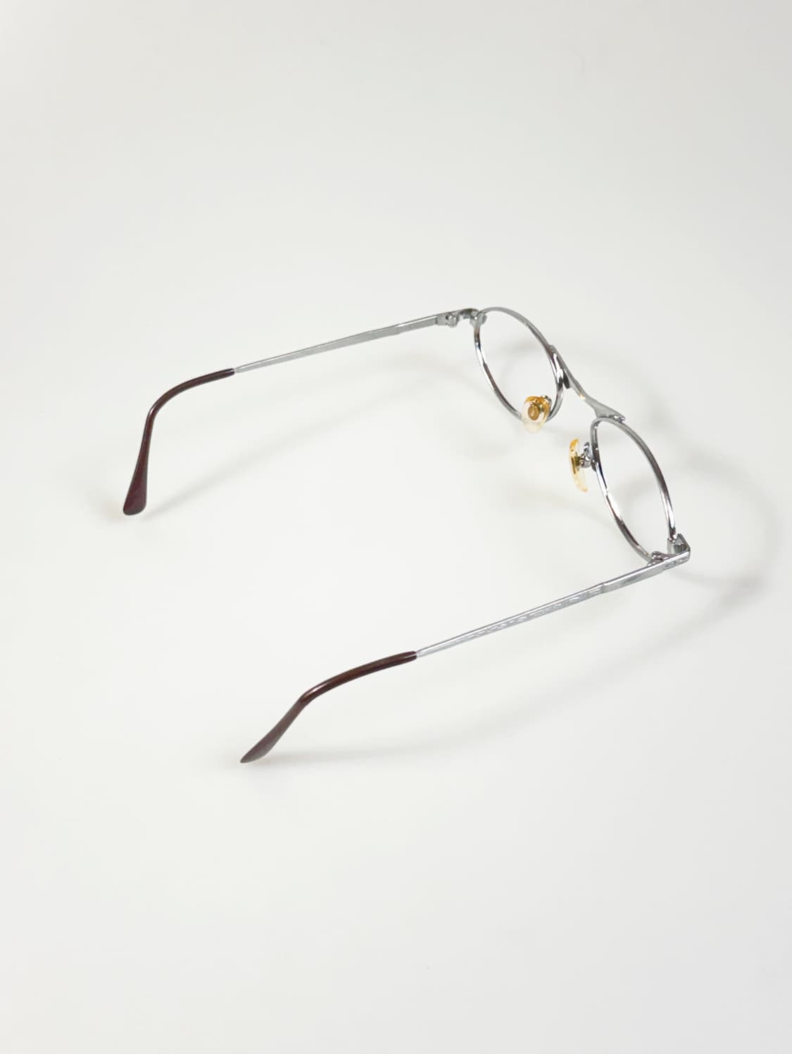 실버 메탈 윙브릿지 슬림 오벌 프레임 빈티지 안경 상품이미지4