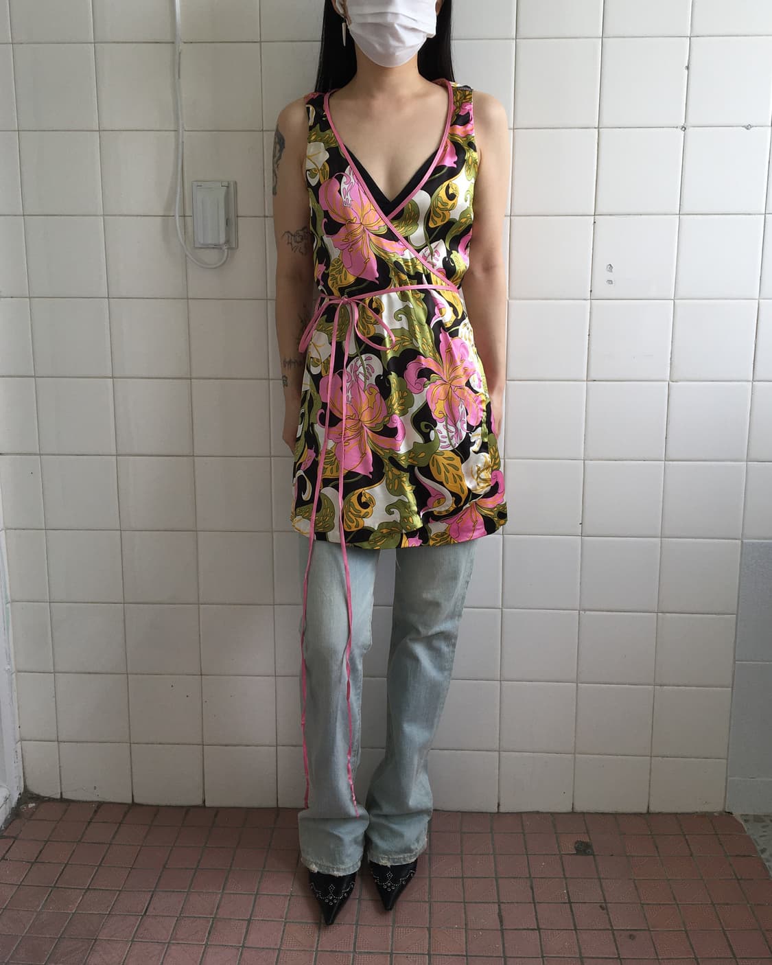 Miss sixty oriental mood wrap sleeveless 상품이미지7