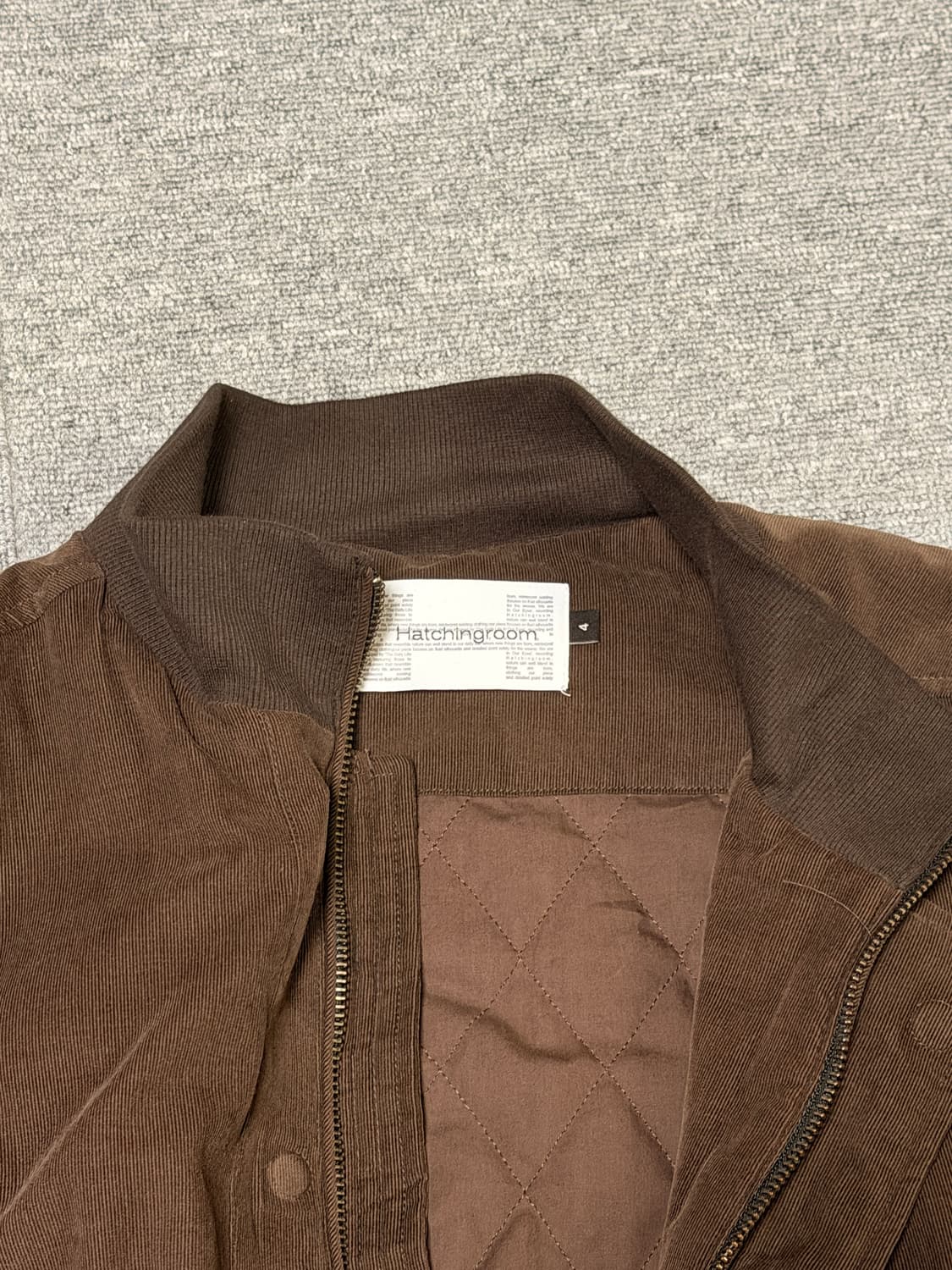 해칭룸 코듀로이 자켓 브라운 4사이즈 상품이미지3