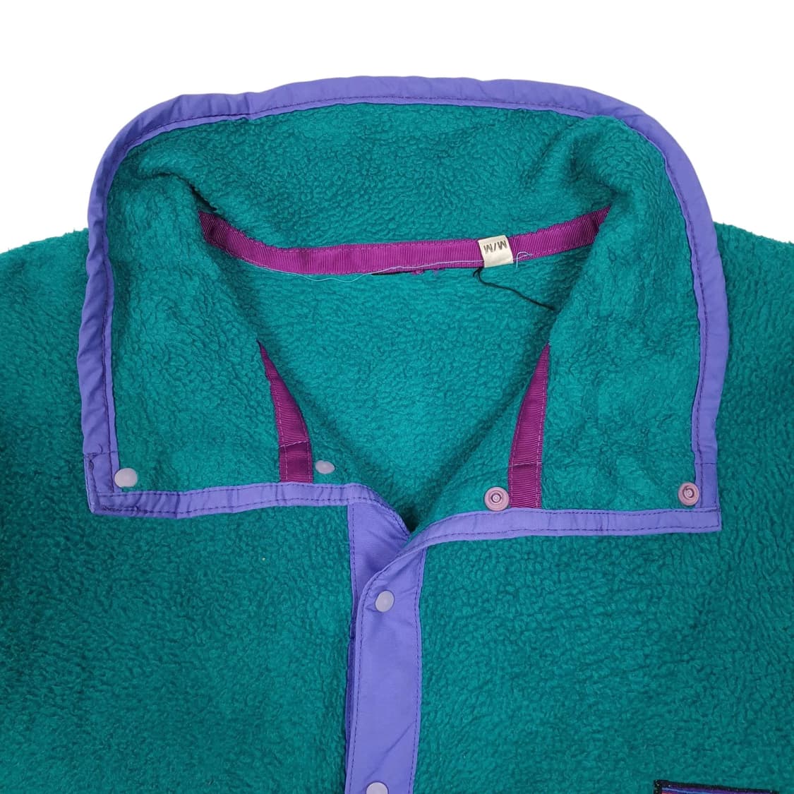 90s 파타고니아 신칠라 스냅-T 에메랄드/퍼플 캐나다 상품이미지3