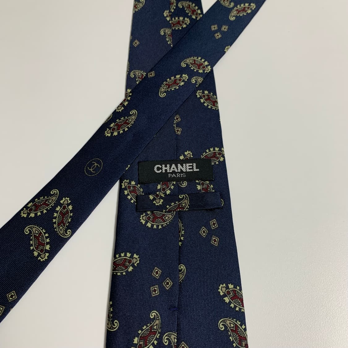 샤넬(CHANEL) 페이즐리 명품넥타이 최상급 A+ 100실크 클래식룩 상품이미지6