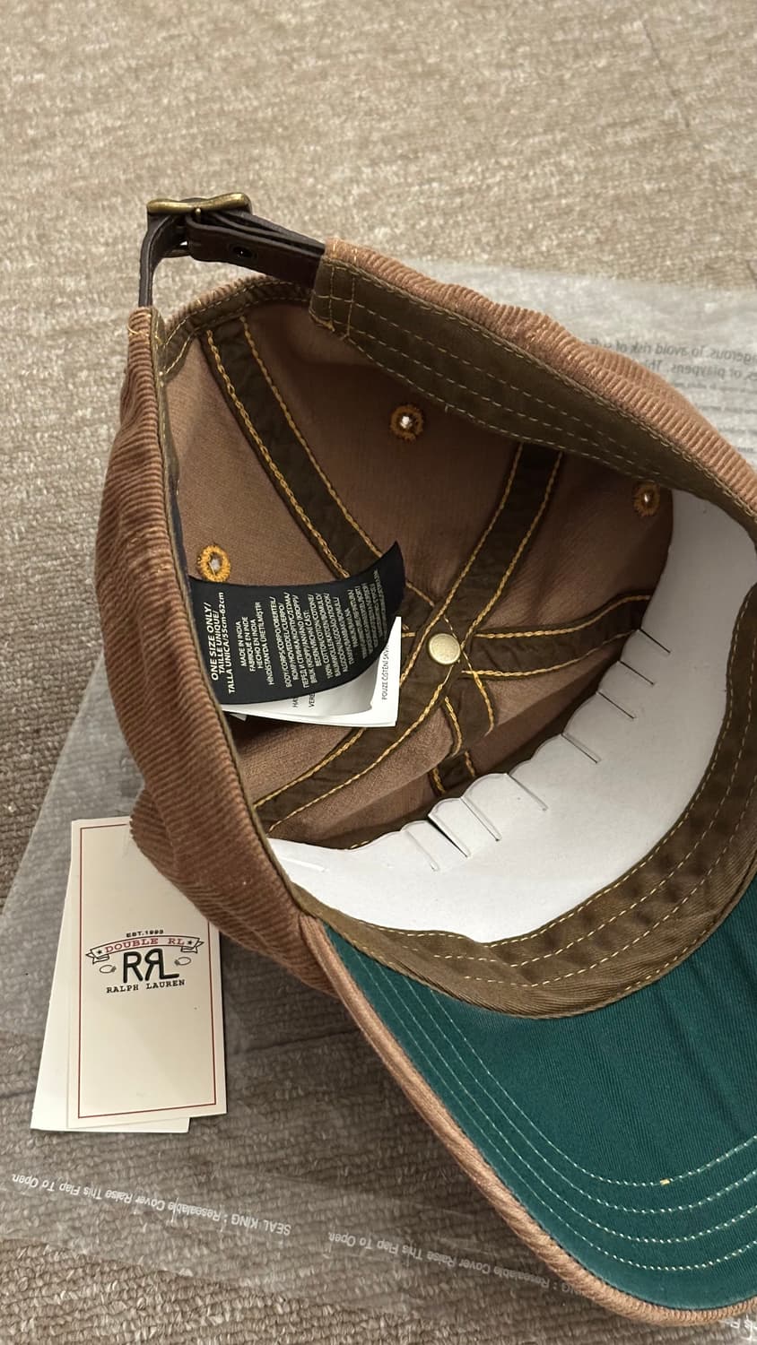 rrl 레더패치 코듀로이 볼캡  상품이미지3