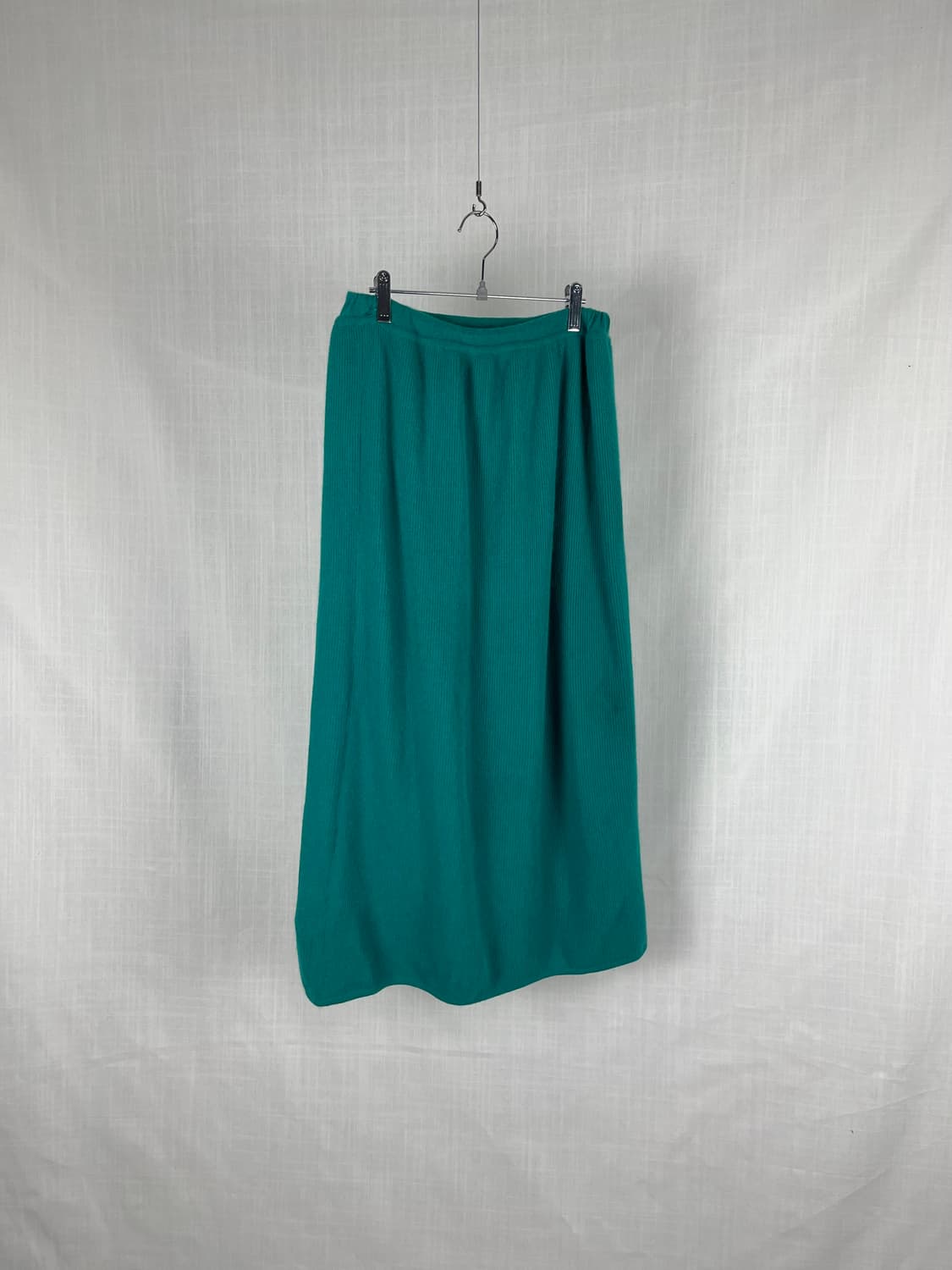 Vintage(Made in Italy) 청록색 니트 스커트  상품이미지1