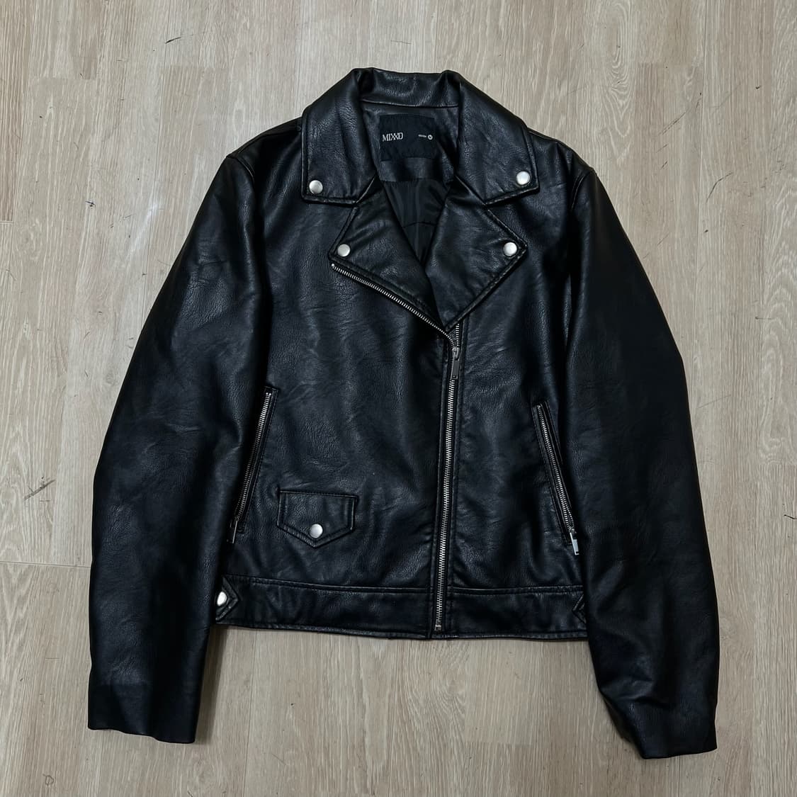 미쏘 여성 더블 라이더 가죽자켓 M/95  상품이미지1