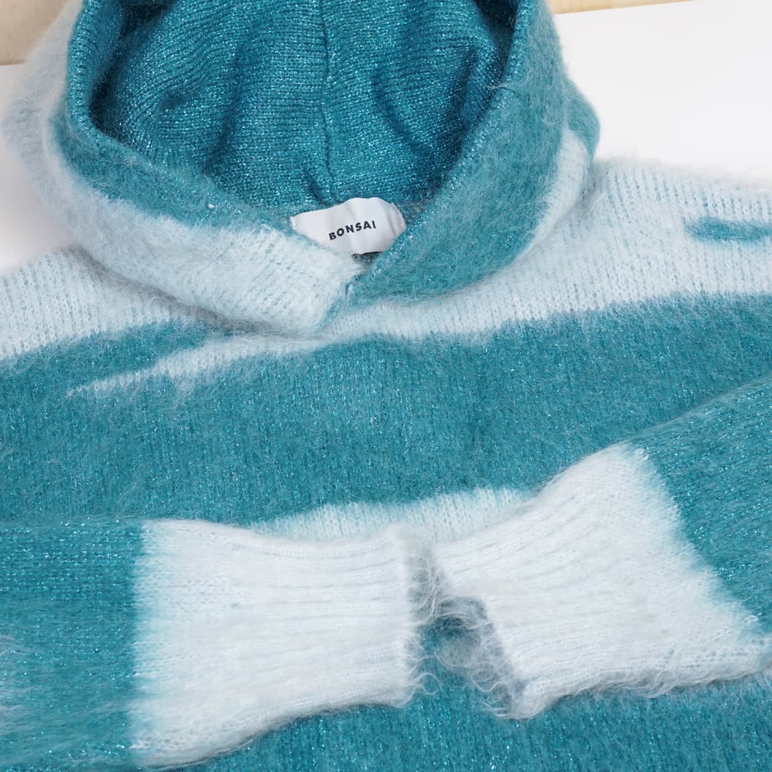 Bonsai 자카드 웨이브 니트 후드 상품이미지6