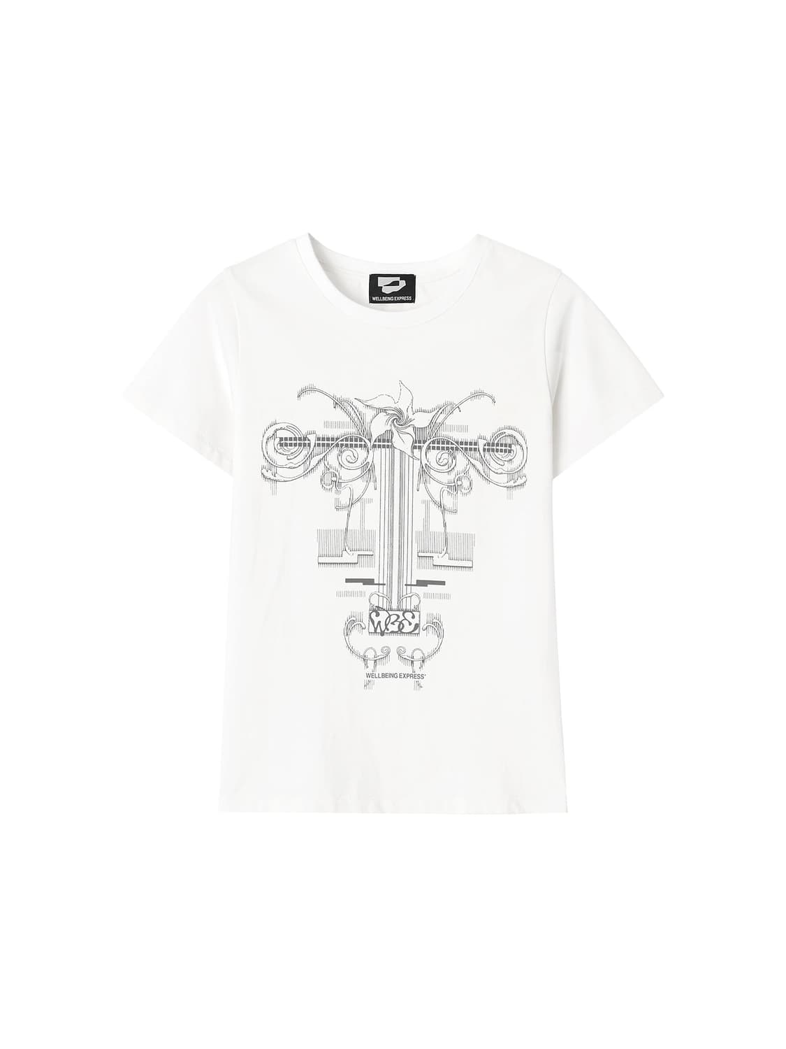 웰빙익스프레스 Flower Tattoo Tee White 상품이미지2