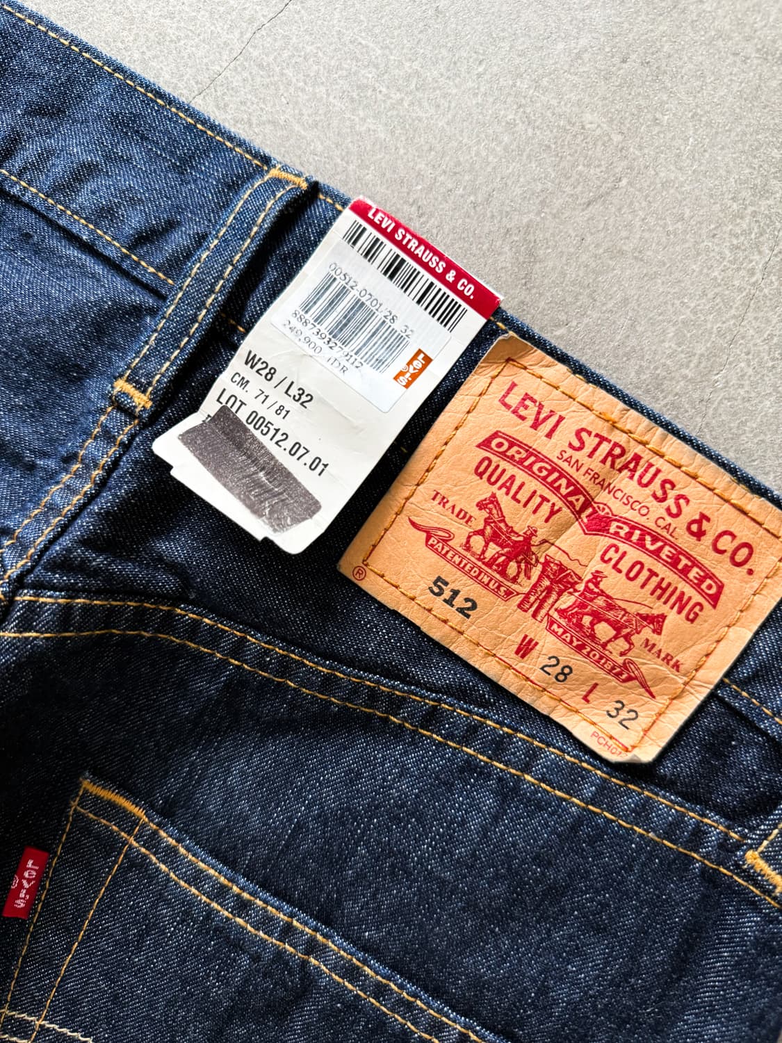 Deadstock Levi's 512 Denim Pants 상품이미지7