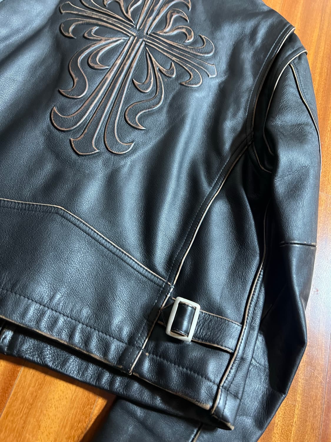 Wind armor 빈티지 가죽 자켓 상품이미지5