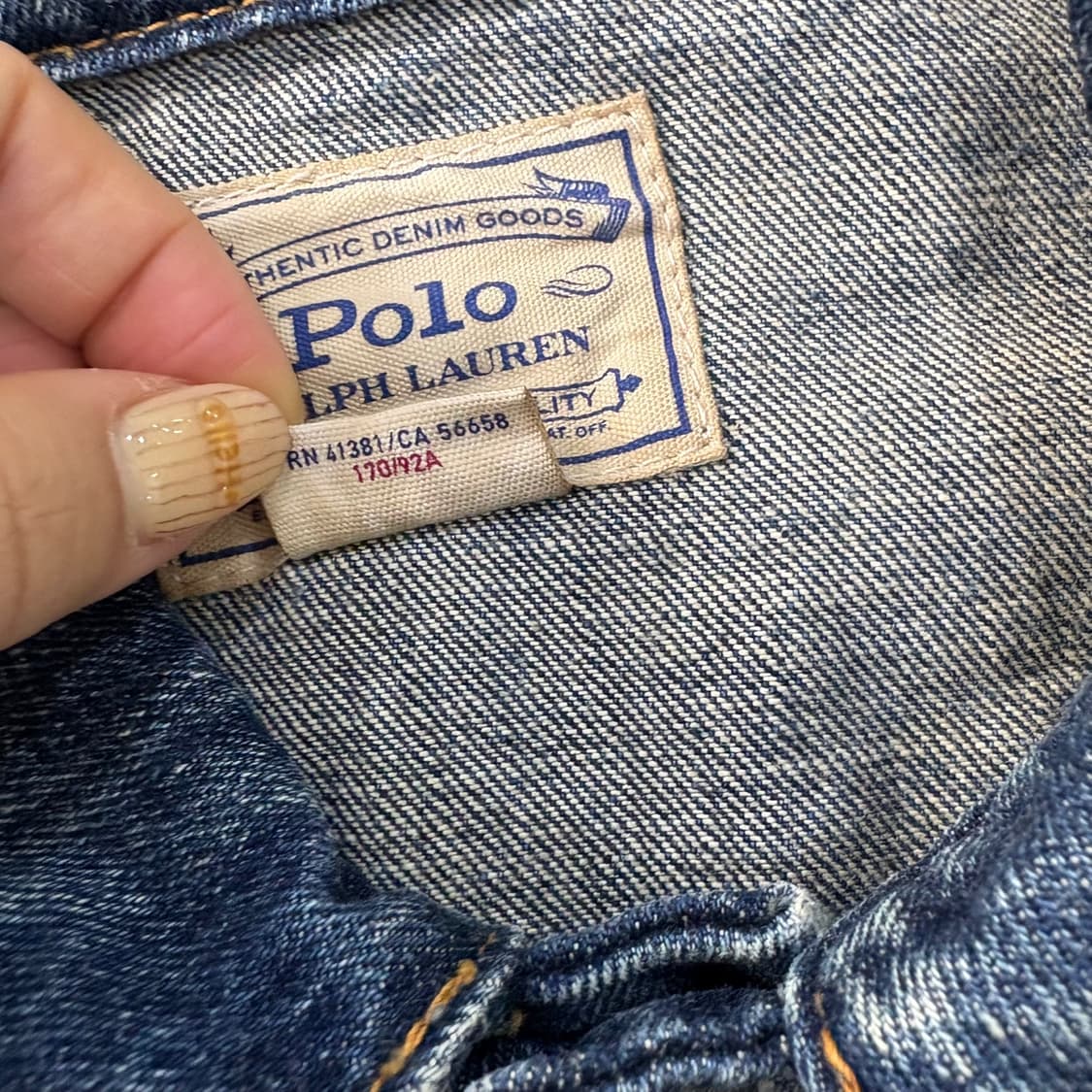 S 폴로 랄프로렌 청자켓 데님 0414J 상품이미지6