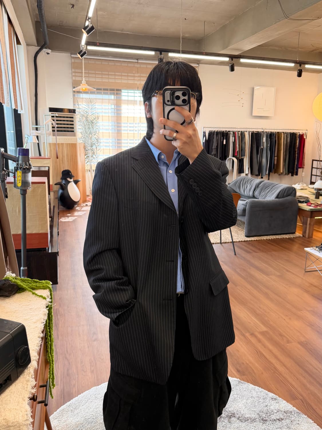 조르지오 아르마니 00s 빈티지 울 자켓 상품이미지4