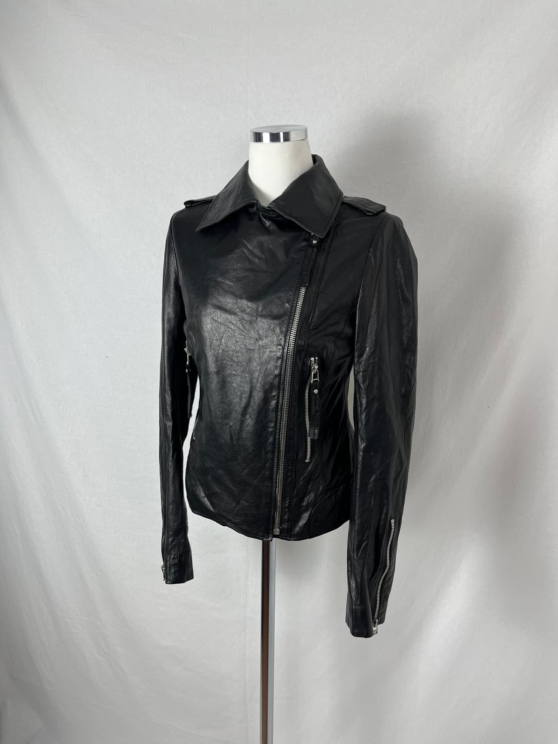 Vintage 리얼레더 라이더 자켓 상품이미지1