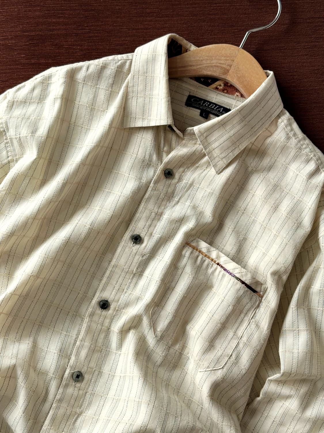 65/35 jacquard fabric design shirt 상품이미지1