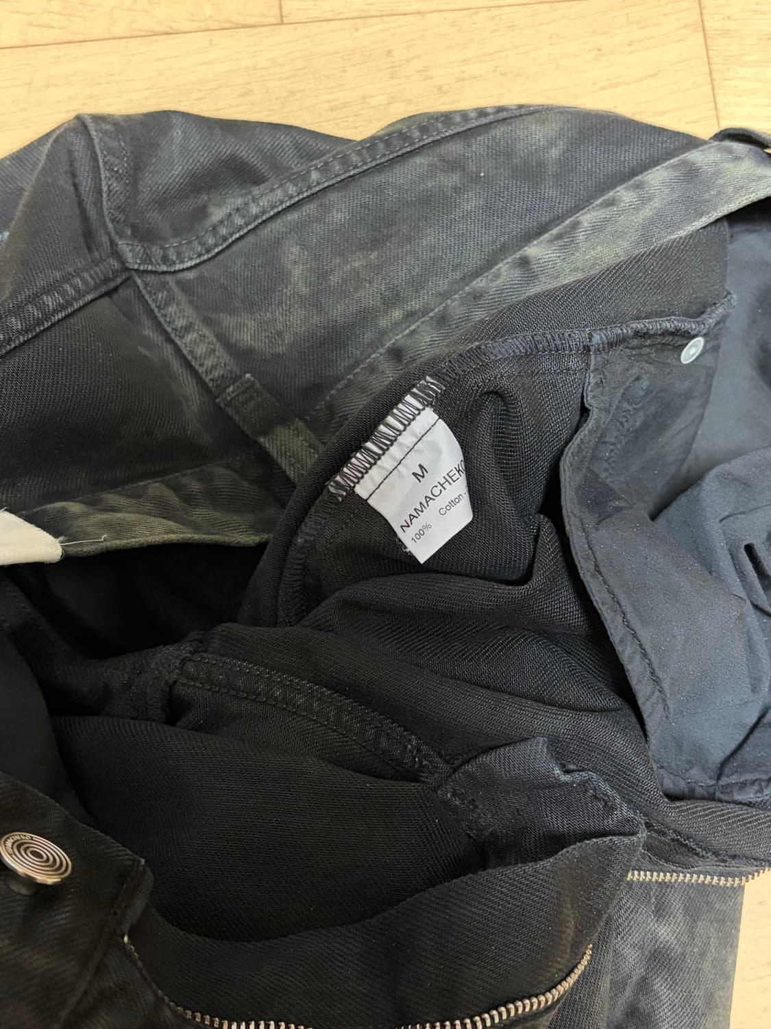 [M] 나마체코 Lomna 데님 블랙 멘솔 상품이미지3