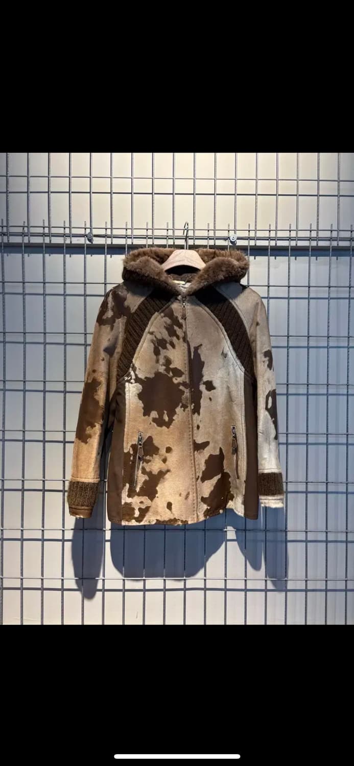 빈티지 Y2K 송치가죽 후디자켓 H1226 상품이미지2