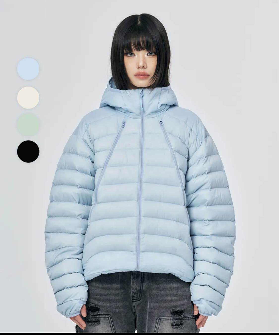 스키즘인듀싱 경량패딩 m사이즈 상품이미지1