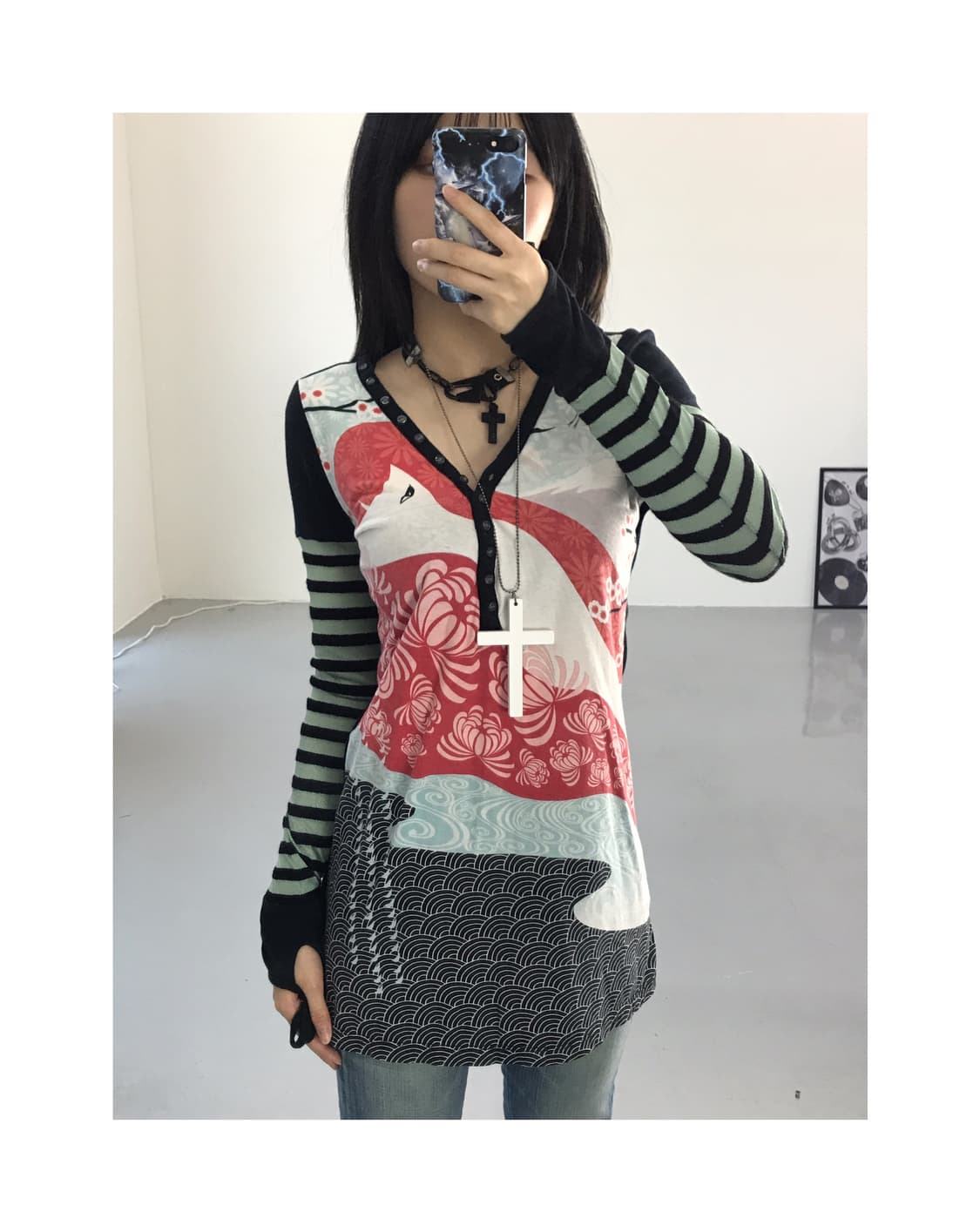 Custo Barcelona oriental knit top 상품이미지1
