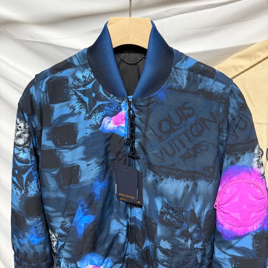 [S+급/46] 루이비통 솔트 다미에 봄버자켓  풀구성 상품이미지2