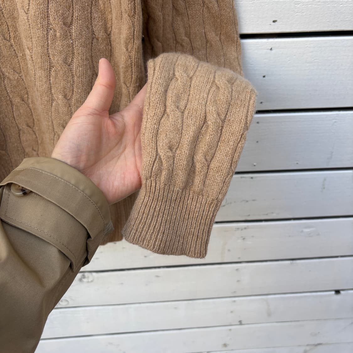 Polo 폴로 울 캐시미어 브이넥 니트 상품이미지6