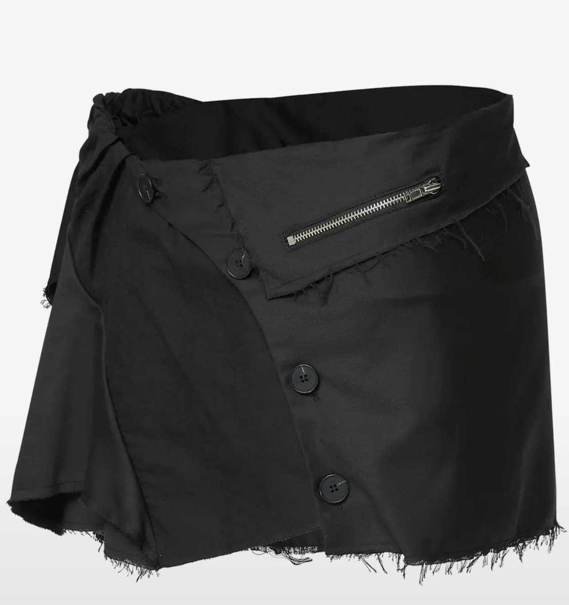 플레어업 레이어드 미니 스커트 블랙 1사이즈 상품이미지1