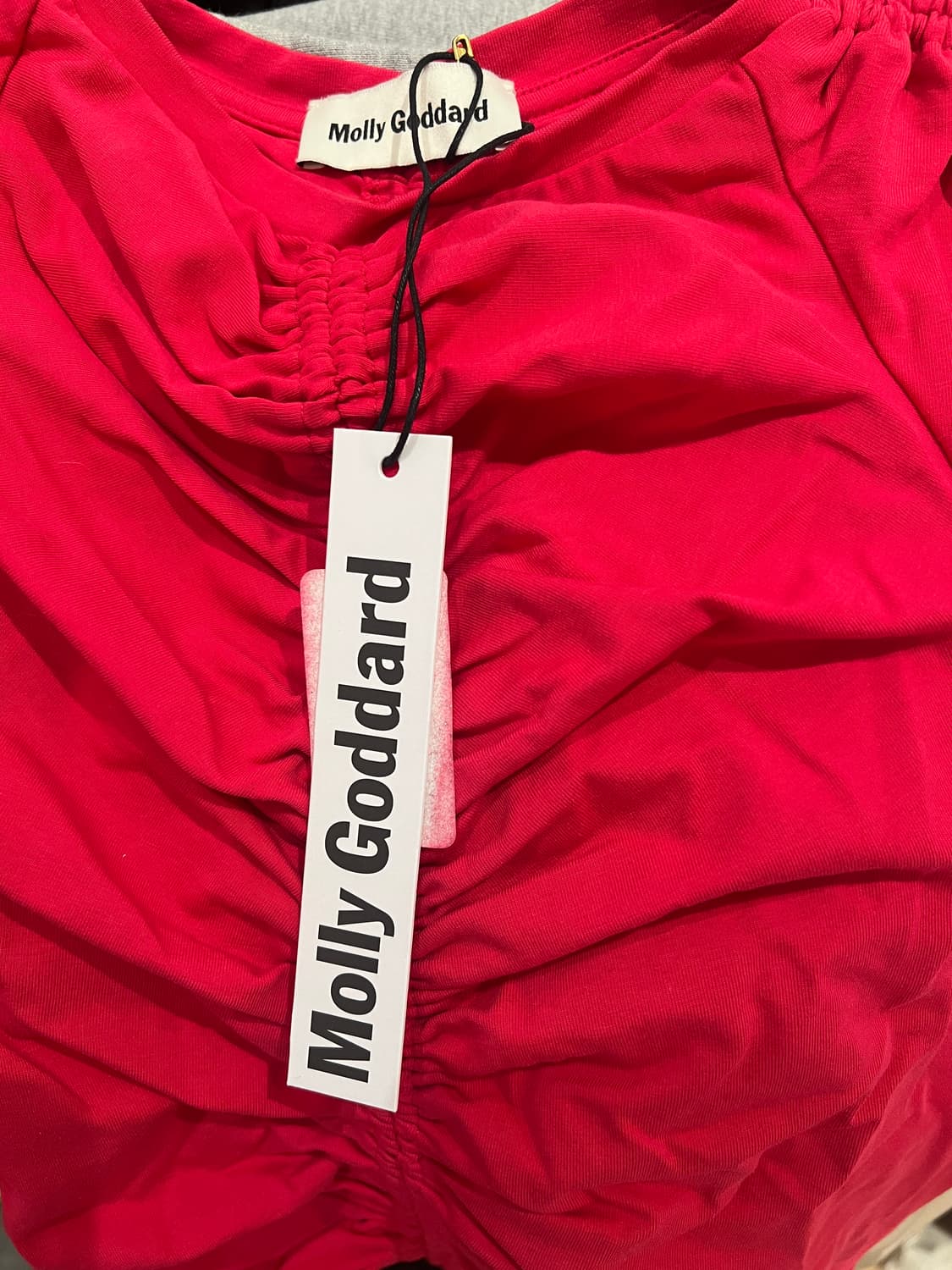 몰리 고다드 Molly Goddard 핑크 드레이핑 롱 원피스 S 센스익 상품이미지6