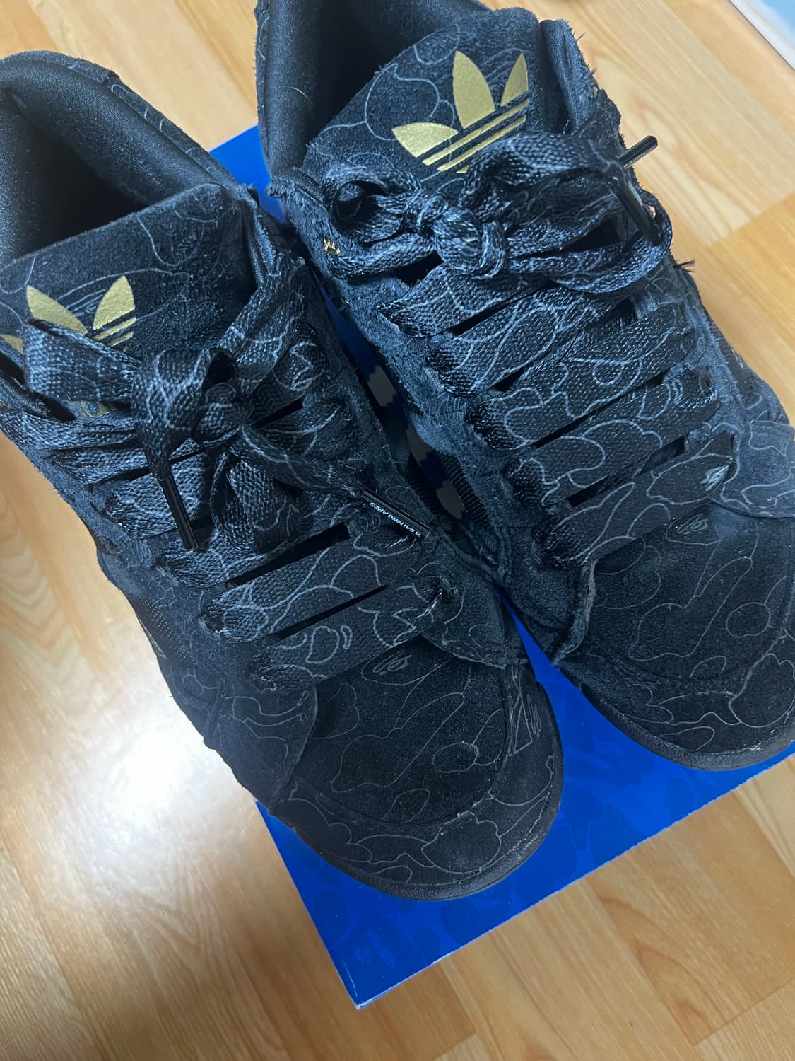 아디다스 x 베이프 로우수트 트리플 블랙 285 상품이미지3