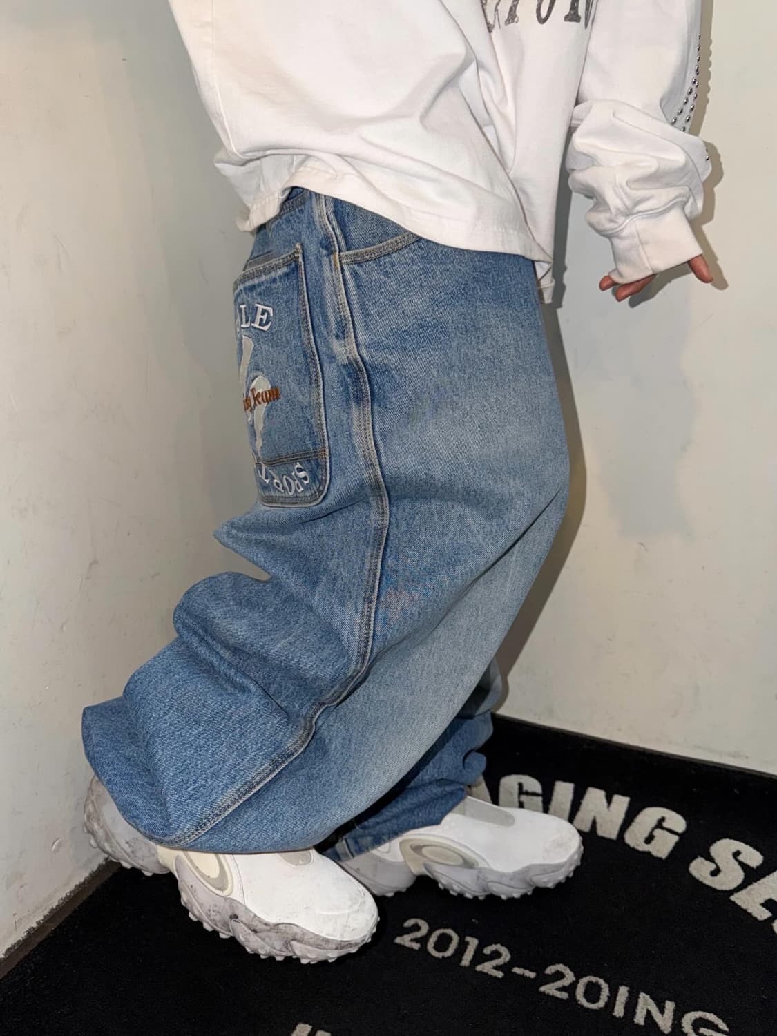 SouthPole Embroidery Washed Hip-Hop PT 상품이미지3