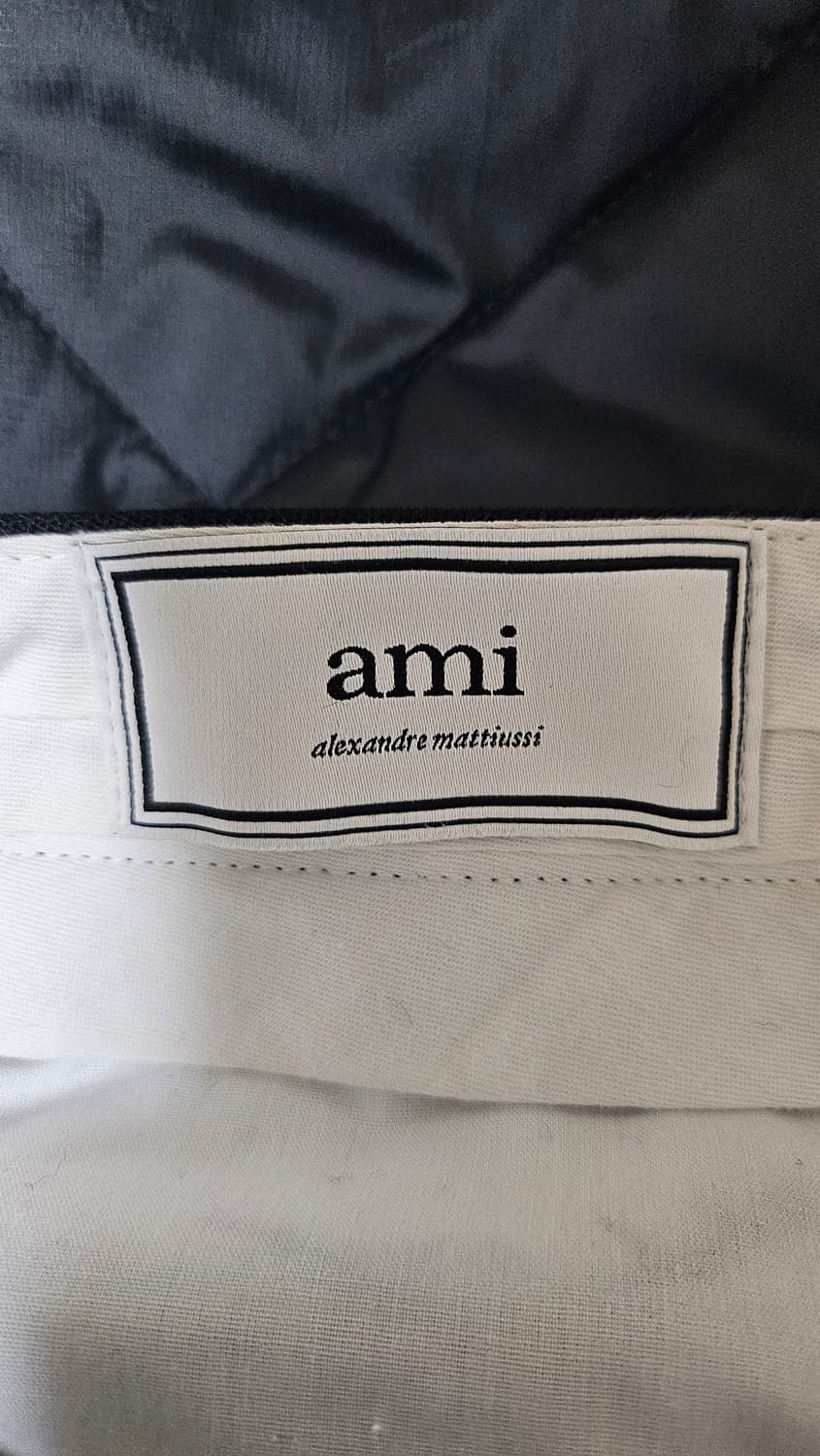 AMI PARIS 블랙 턴업 슬랙스 40 (국내 정식) 상품이미지4