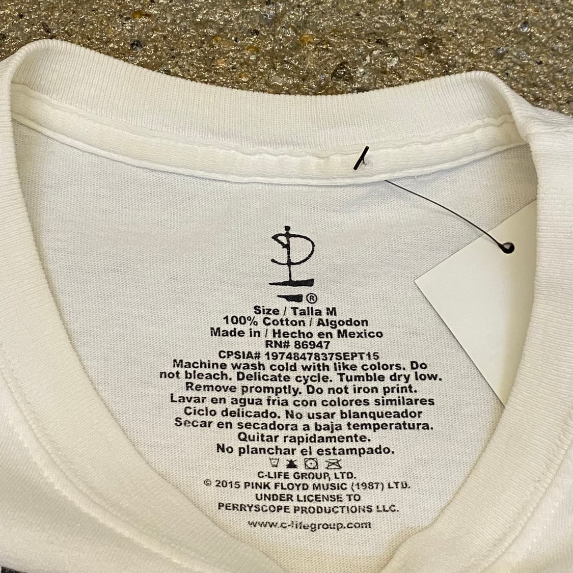 레어) 미국 빈티지 핑크 폴라로이드 프린팅 공식 반팔티 락티셔츠 상품이미지4