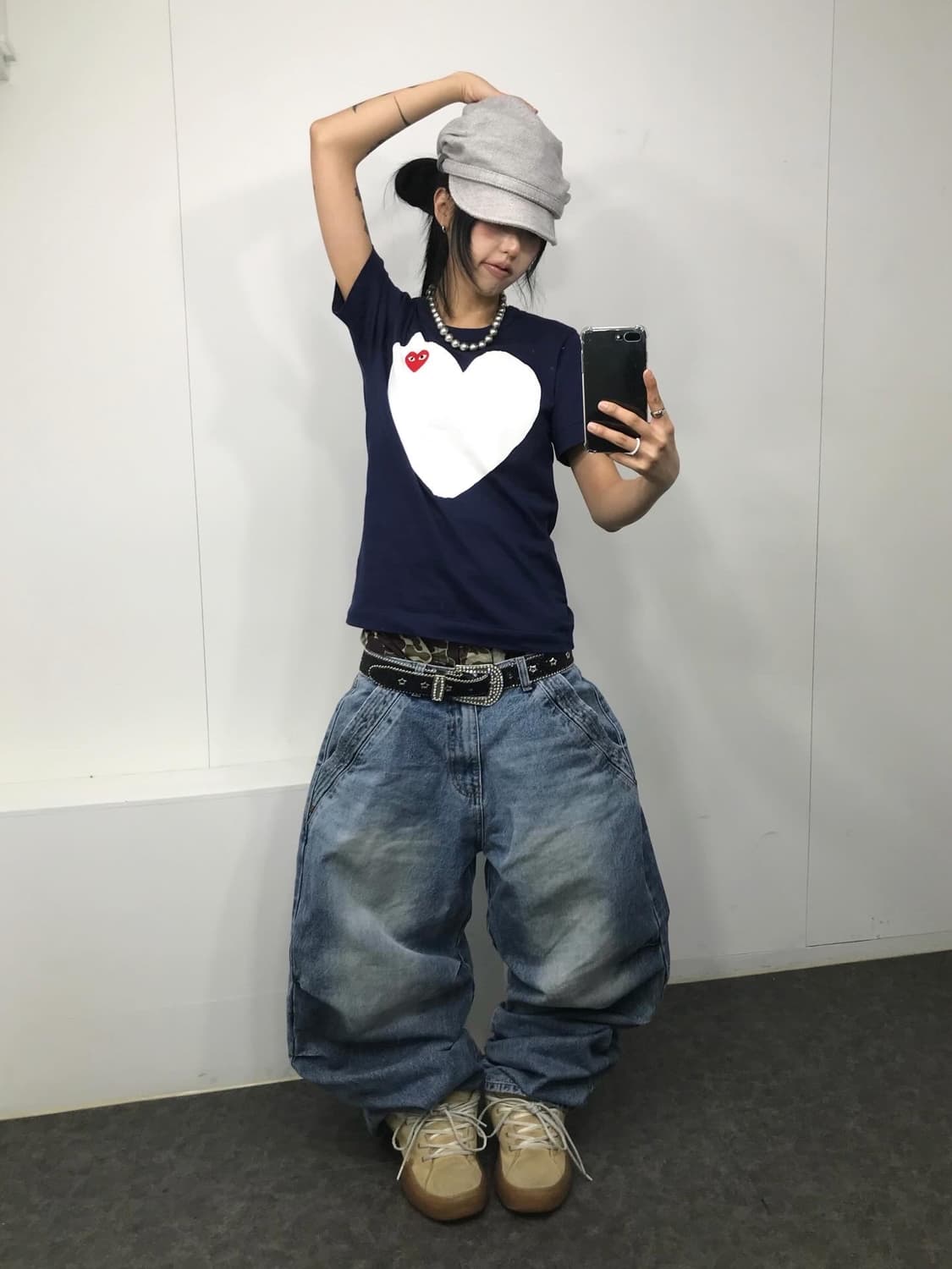  ♥꼼데가르송 레드하트 프린팅 티셔츠 ♥  상품이미지2